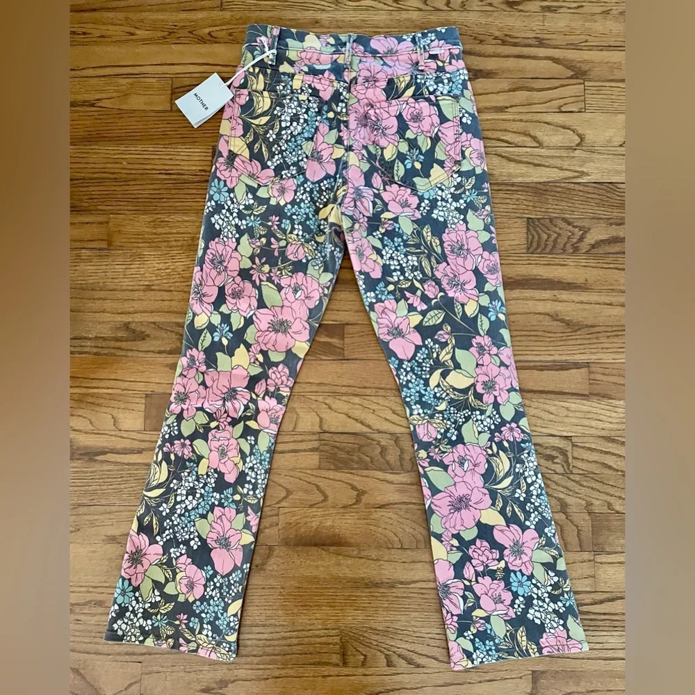 Mother Denim The Hustler Ankle Boutonniere Bouquet Style 1306-1648 Womens 28 NWT - Picture 6 of 9